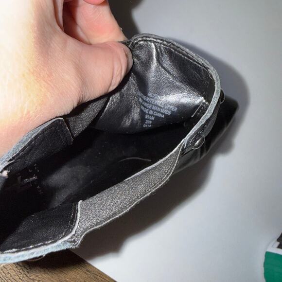 MARC FISHER LTD Black Leather Studded Ankle Boot 9.5 - Picture 14 of 16